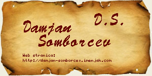Damjan Somborčev vizit kartica